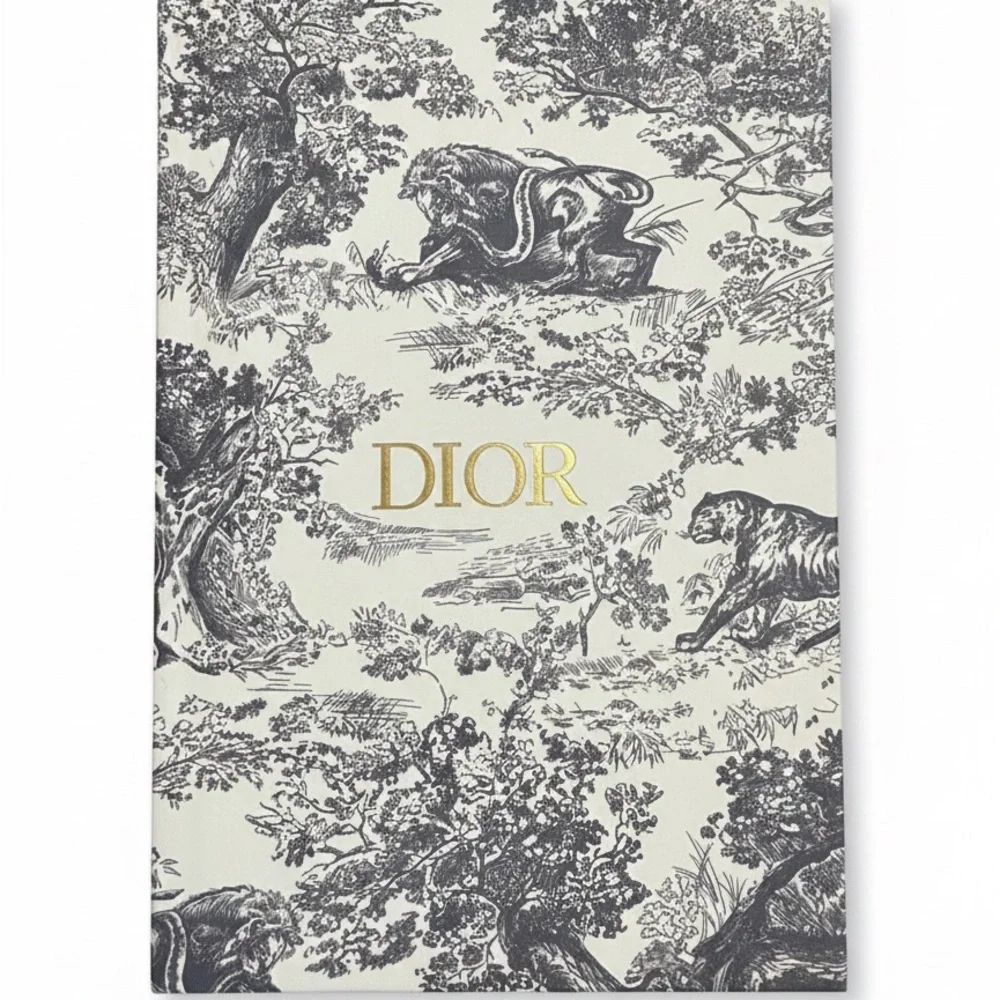 Dior Monochrome Notebook with Gold Accents